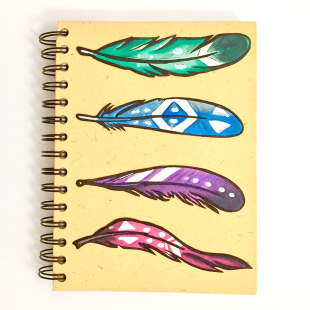 Mr. Ellie Pooh Feathers Sketch Large Notebook Journal