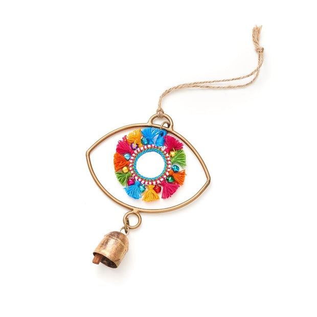 Nandini Bell Eye Chime with Rainbow Mirror
