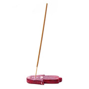 Hamsa Soapstone Incense Holder with incense stick