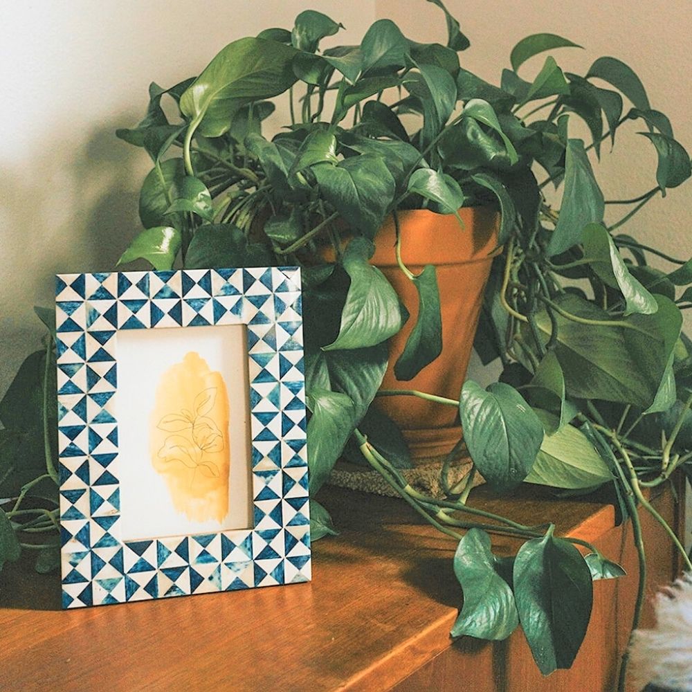 Varuna Cobalt Splash Picture Frame 4