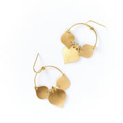 Chameli Earrings - Gold Leaf