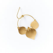 Chameli Earrings - Gold Leaf detail