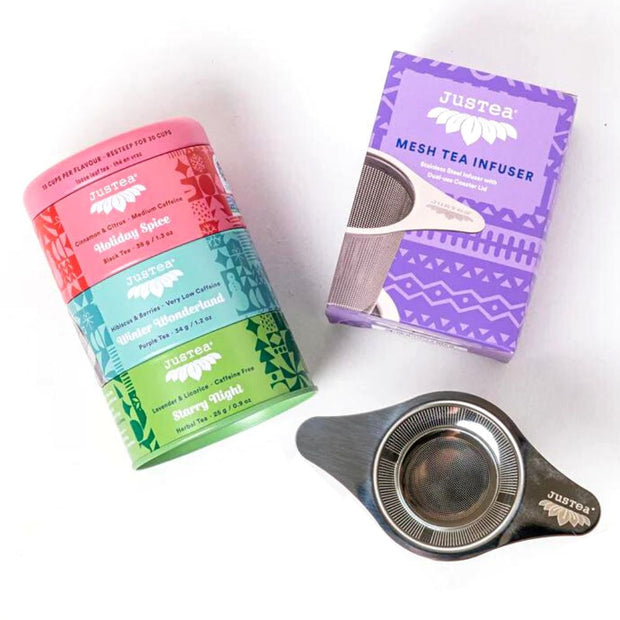 Loose Leaf Tea Holiday Gift Box elements