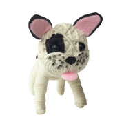 Kamibashi String Doll Keychain - Frenchie the dog white