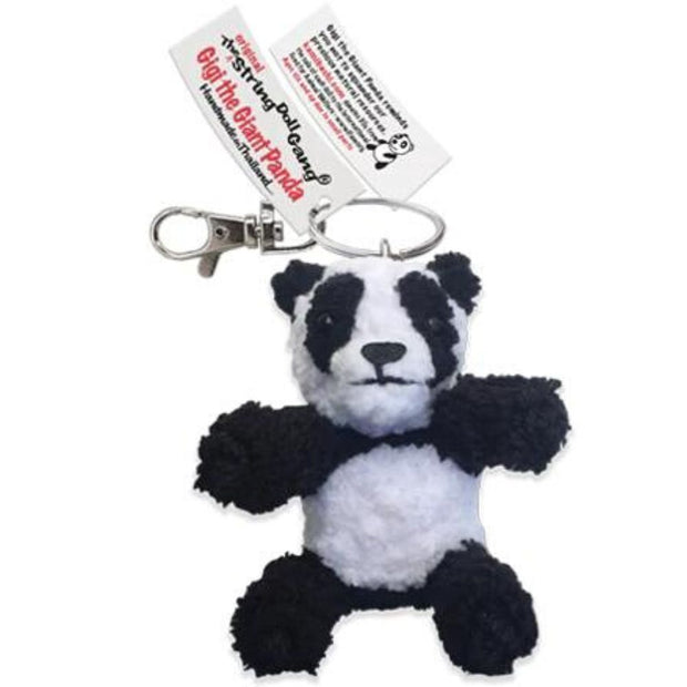 Gigi the Giant Panda Kamibashi String Doll Keychain with tags