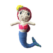 Shelly the Mermaid Kamibashi String Doll Keychain-red hair