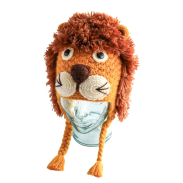 Kids Hand-knit Lion Hat