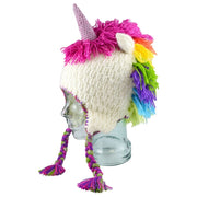 Kids Hand-knit Hat - Unicorn