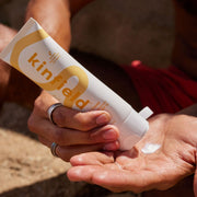 Kinfield Water-Resistant Body Sunscreen SPF 35 on model