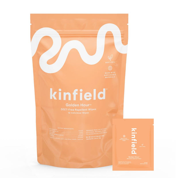 Pack of 12 Mosquito Repellent Wipes by Kinfield