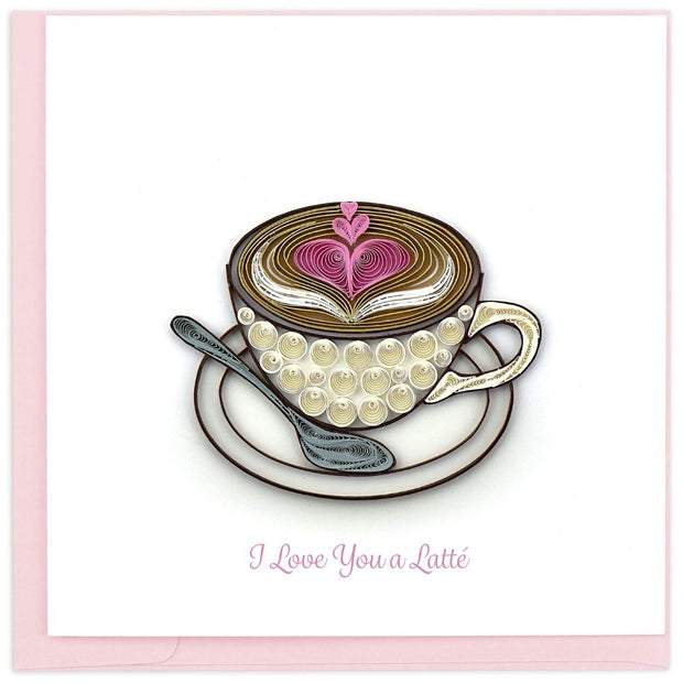 Love You a Latte Quilling Card