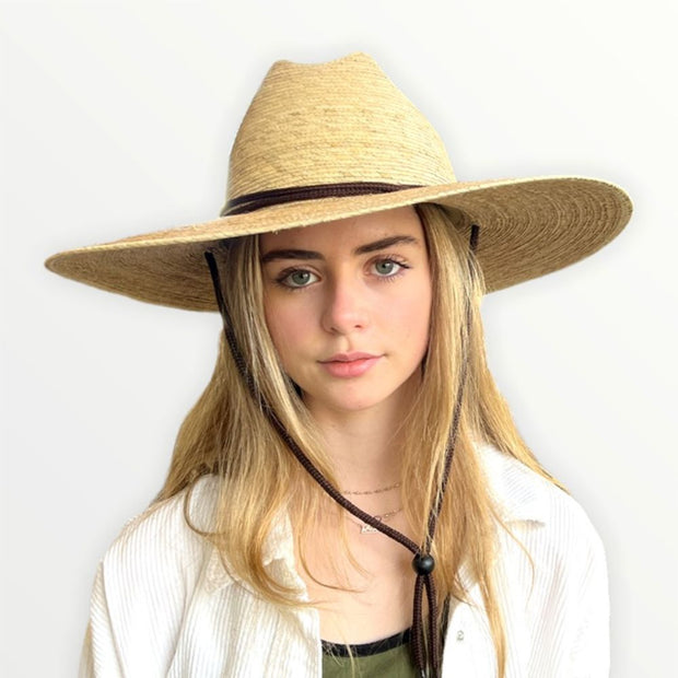 Lifeguard Palm Leaf Tula Hat on female model