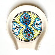 Medina Hand-painted Ceramic Spoon Rest 