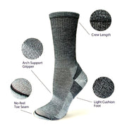 Organic Wool Urban Trail Crew Sock Special Features