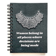Mr. Ellie Pooh RBG Dissent Collar Large Notebook Journal