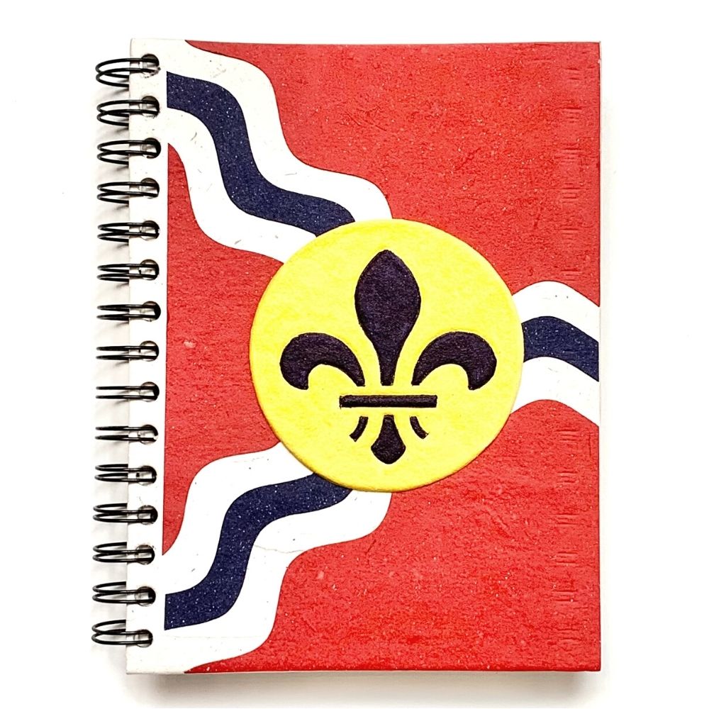 Mr. Ellie Pooh St. Louis City Flag Large Notebook Journal – Zee