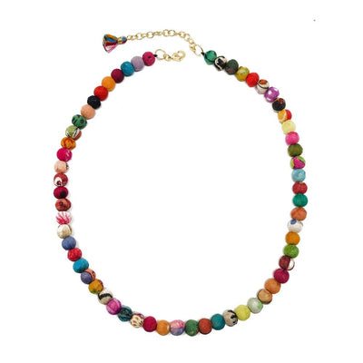 Classic Kantha Strand Necklace