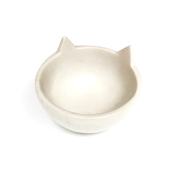 Natural Soapstone Small Cat Head Bowl