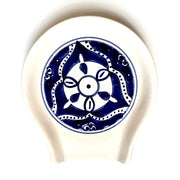 Nigella Cobalt Hand-painted Ceramic Spoon Rest 