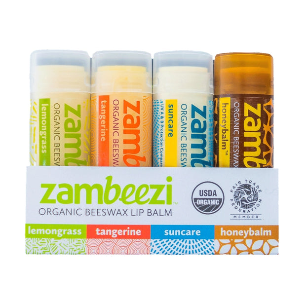 Zambeezi Organic Beeswax Variety 4-Pack