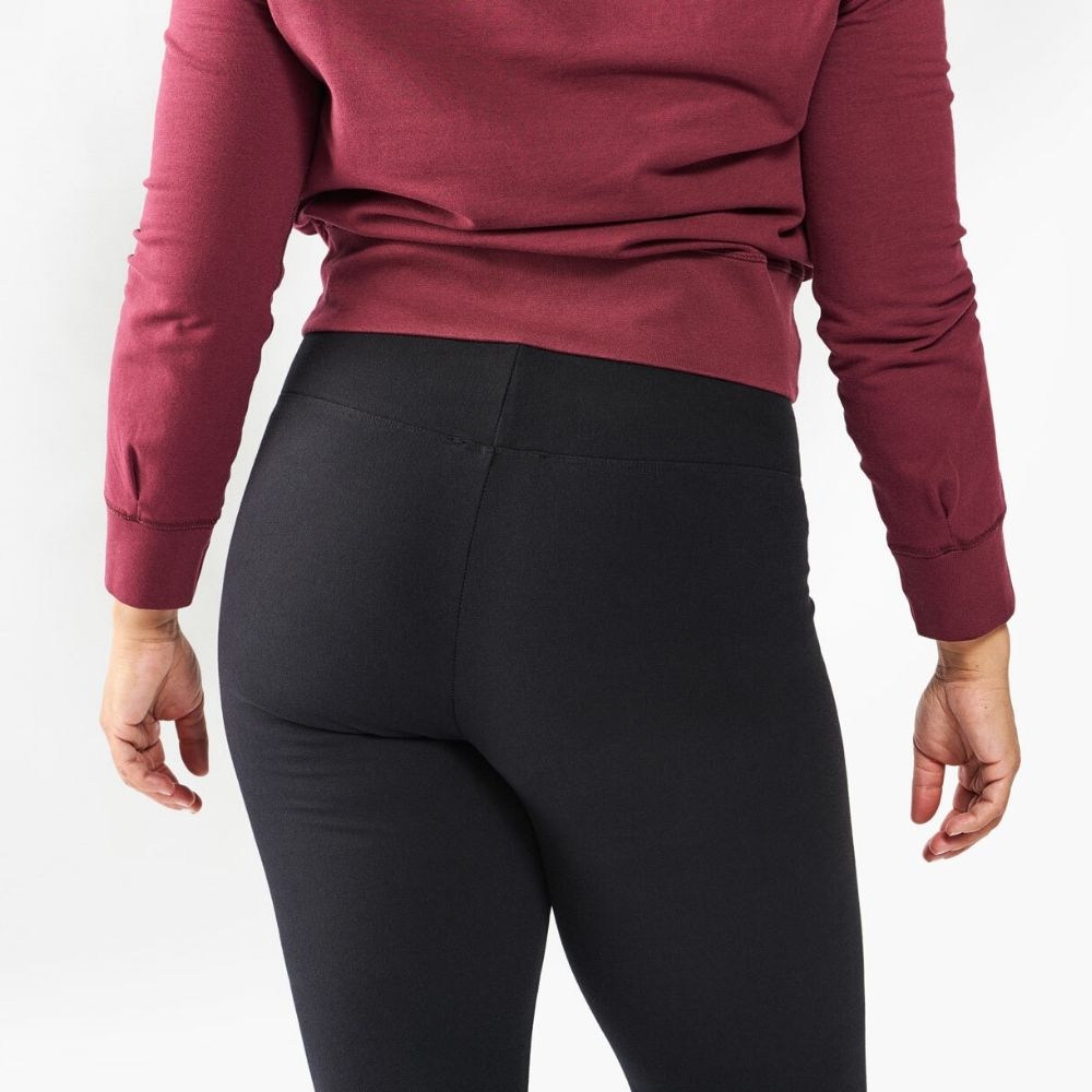 Maggie s Organic Cotton Fleece Leggings Black XL
