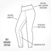 Organic Cotton Fleece Ankle Leggings information card