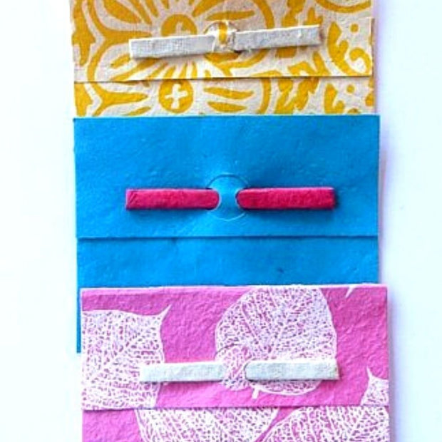 Set of Six Paper Gift Envelopes