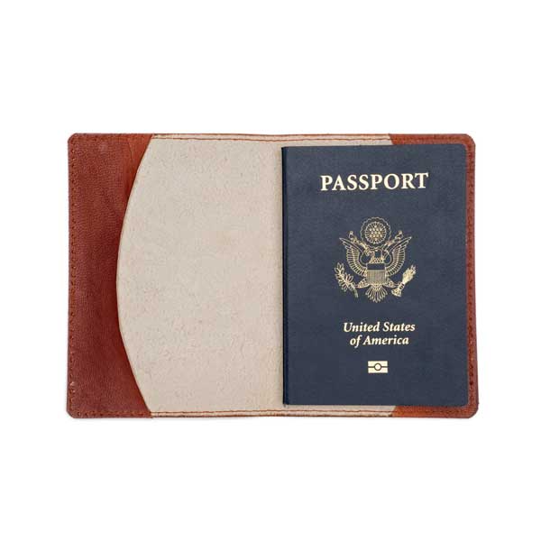 Boulevard Leather Passport Holder