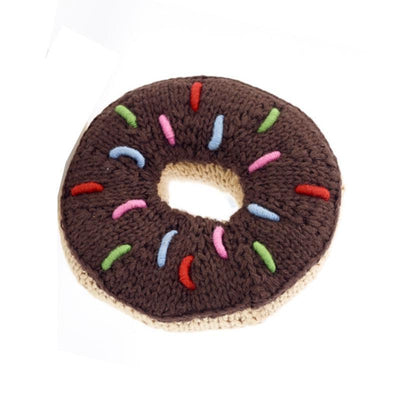Chocolate Donut Rattle by Pebble Child