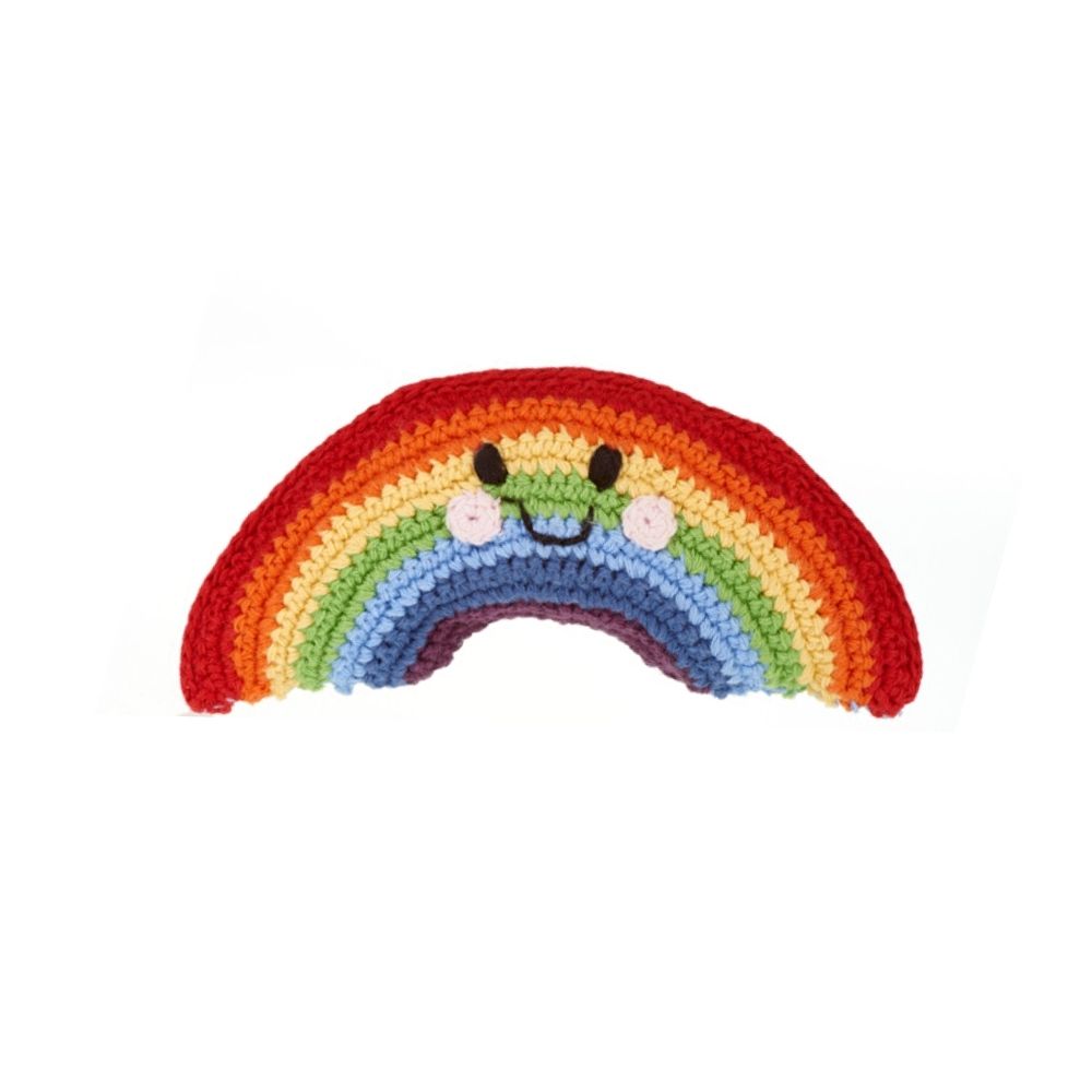 Pebble Friendly Rainbow Rattle – Zee Bee Market LLC