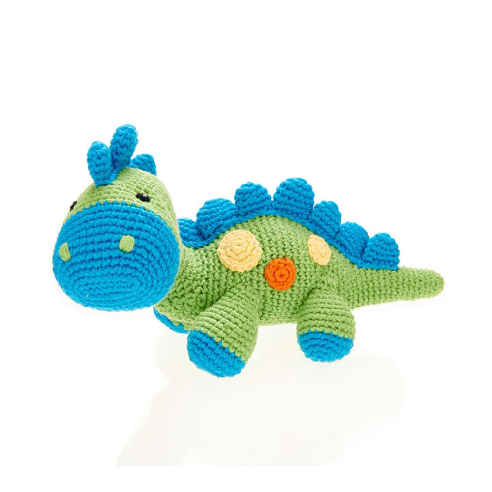 Pebble Dinosaur Rattle Toy Green – Zee Bee Market LLC