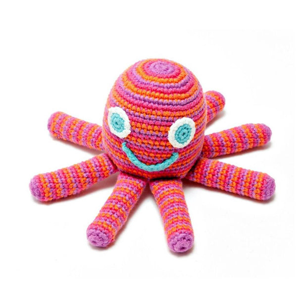 Pebble Octopus Rattle - Pink