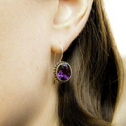 Permata Amethyst and Sterling Silver Earrings from Bali Indonesia