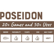 Poseidon Hand-Crocheted Frisbee Disc fact sheet