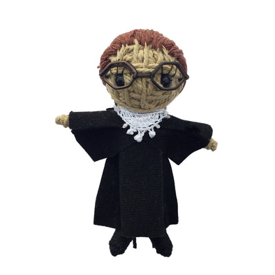 Ruth Bader Ginsberg Kamibashi String Doll Keychain RBG Gift