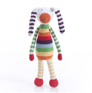 Pebble Bunny Rattle Toy - Rainbow Multi Color