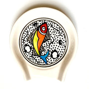 Rainbow Fish Hand-painted Ceramic Spoon Rest 