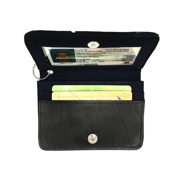 Recycled Tire Tube Card ID Holder interior