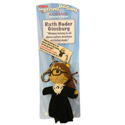 Ruth Bader Ginsberg Kamibashi String Doll Keychain RBG Gift information card