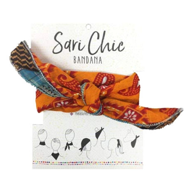 Repurposed Sari Chic Bandana packaging
