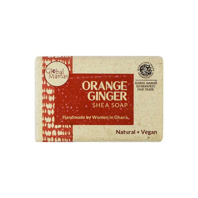 Skin Care Natural and Vegan Shea Soap - Orange Ginger front