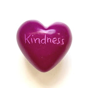 Small Word Soapstone Heart - Pink Collection Kindness