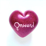 Small Word Soapstone Heart - Pink Collection Onward