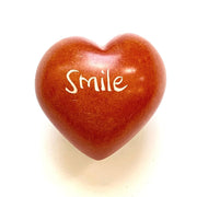 Small Word Soapstone Heart - Smile