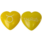 Small Zodiac Sign Soapstone Heart - Taurus