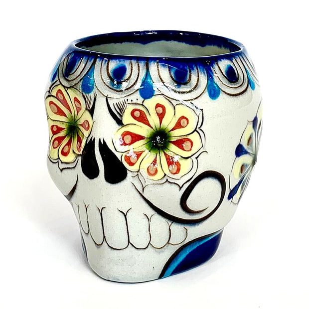 Hand-painted Sugar Skull Ceramic Mug - Design 2