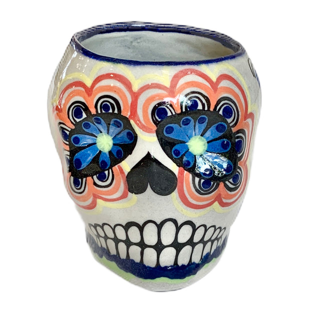 Hand-painted Sugar Skull Ceramic Mug - Design 3