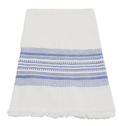 Hand-woven Cotton Kitchen Towel - Blue Stripe
