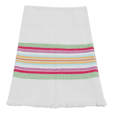 Hand-woven Cotton Kitchen Towel - Multicolor stripe