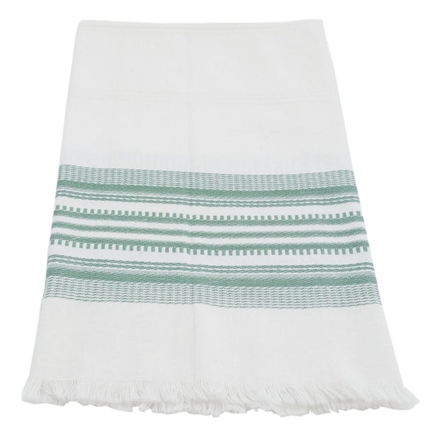 Cotton Kitchen Towel - Jade Stripe